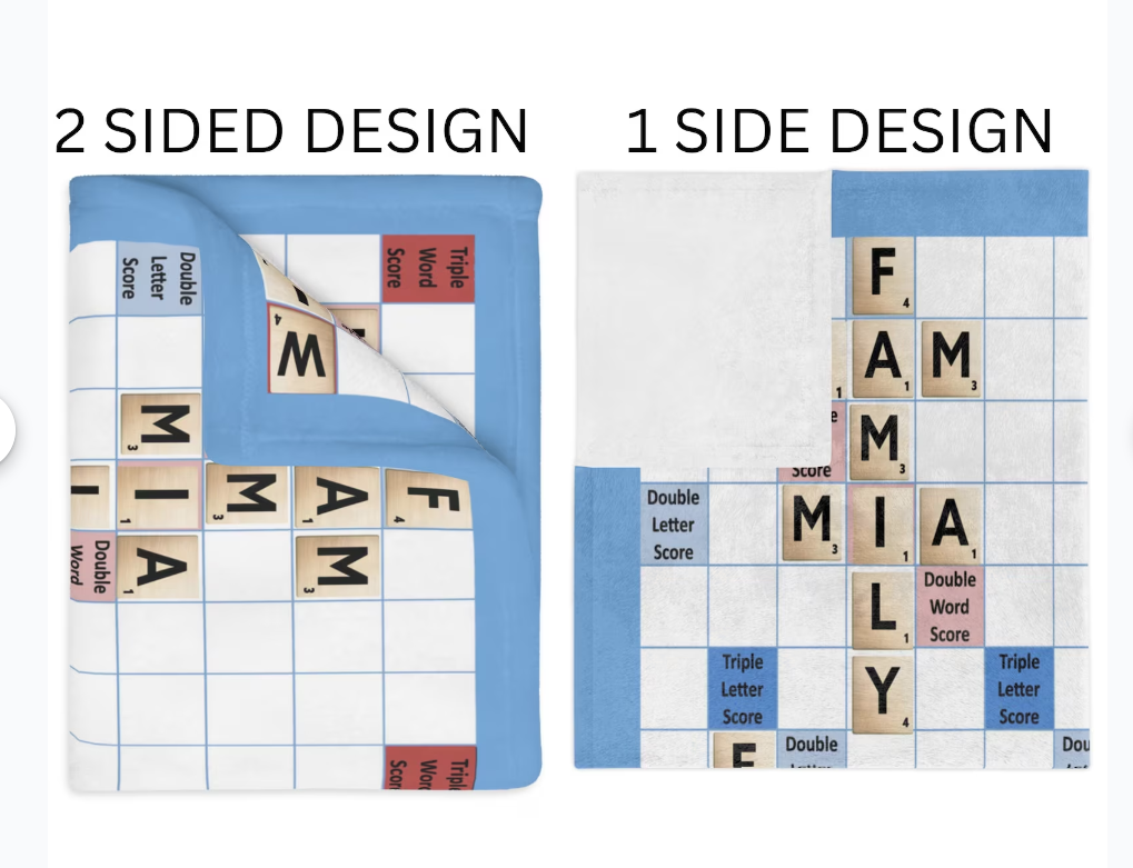 Scrabble Blanket