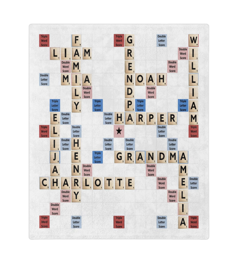 Scrabble Blanket