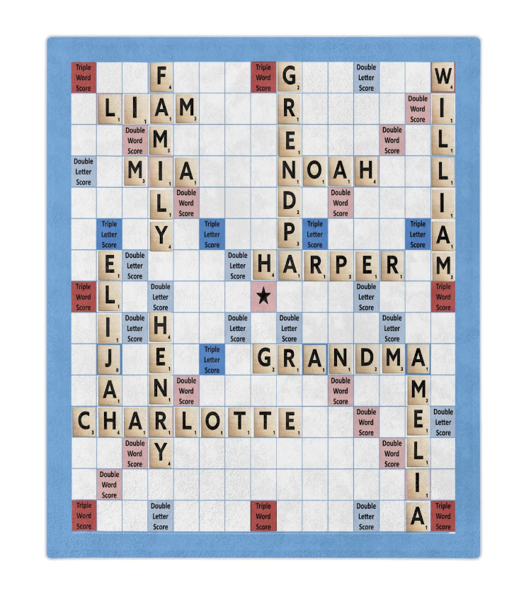 Scrabble Blanket