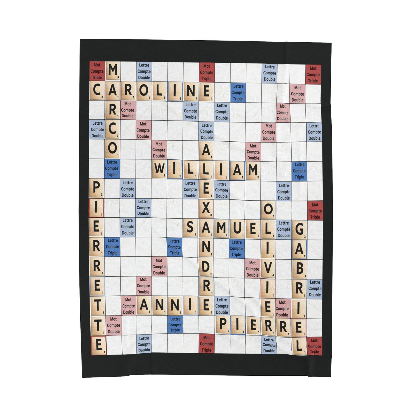 Scrabble Blanket