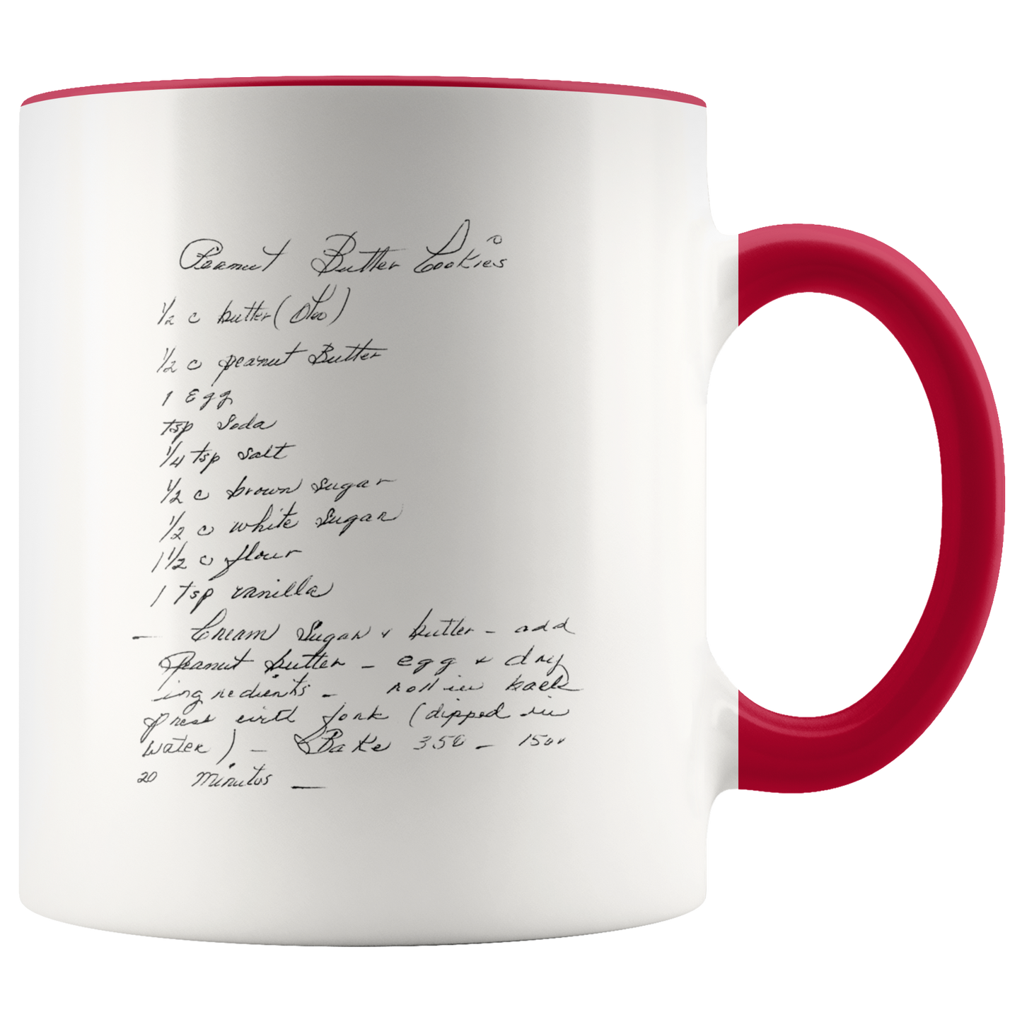 Handwritten Recipe Mug