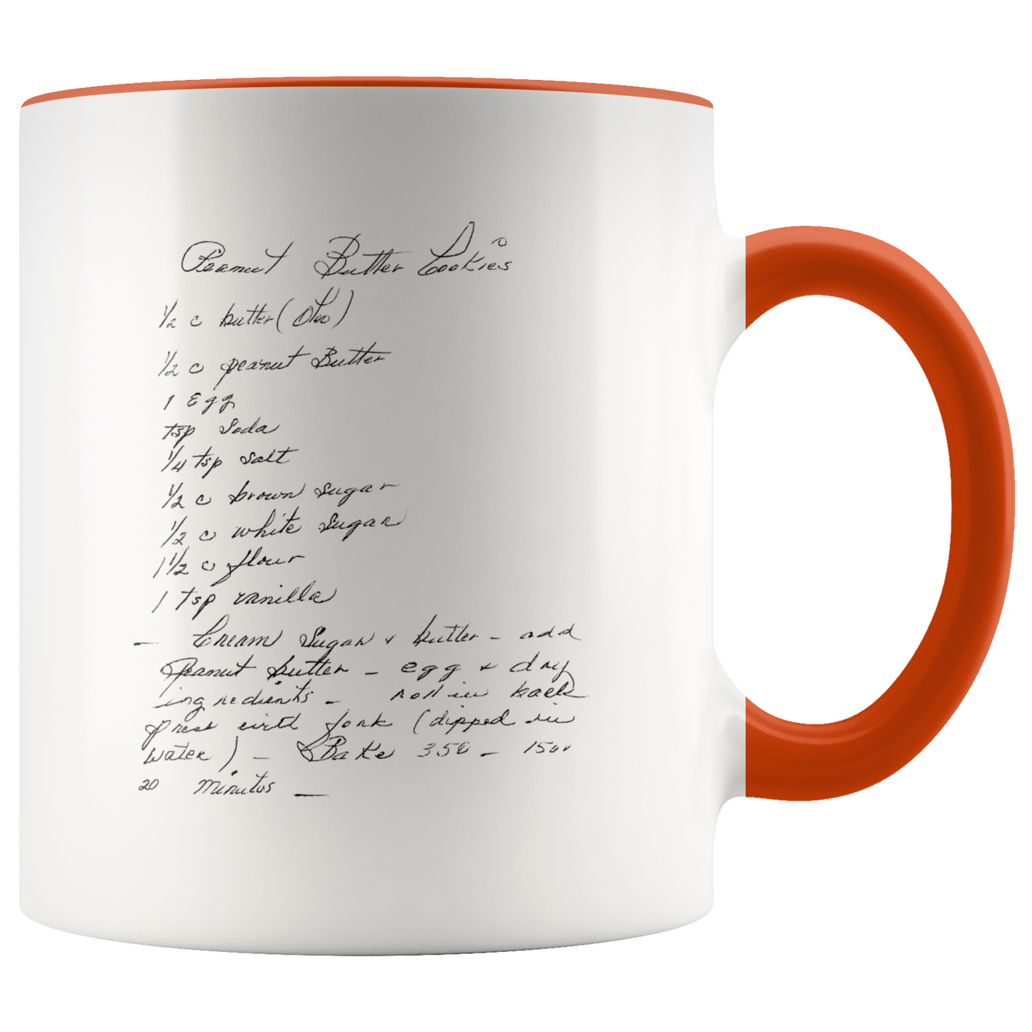 Handwritten Recipe Mug