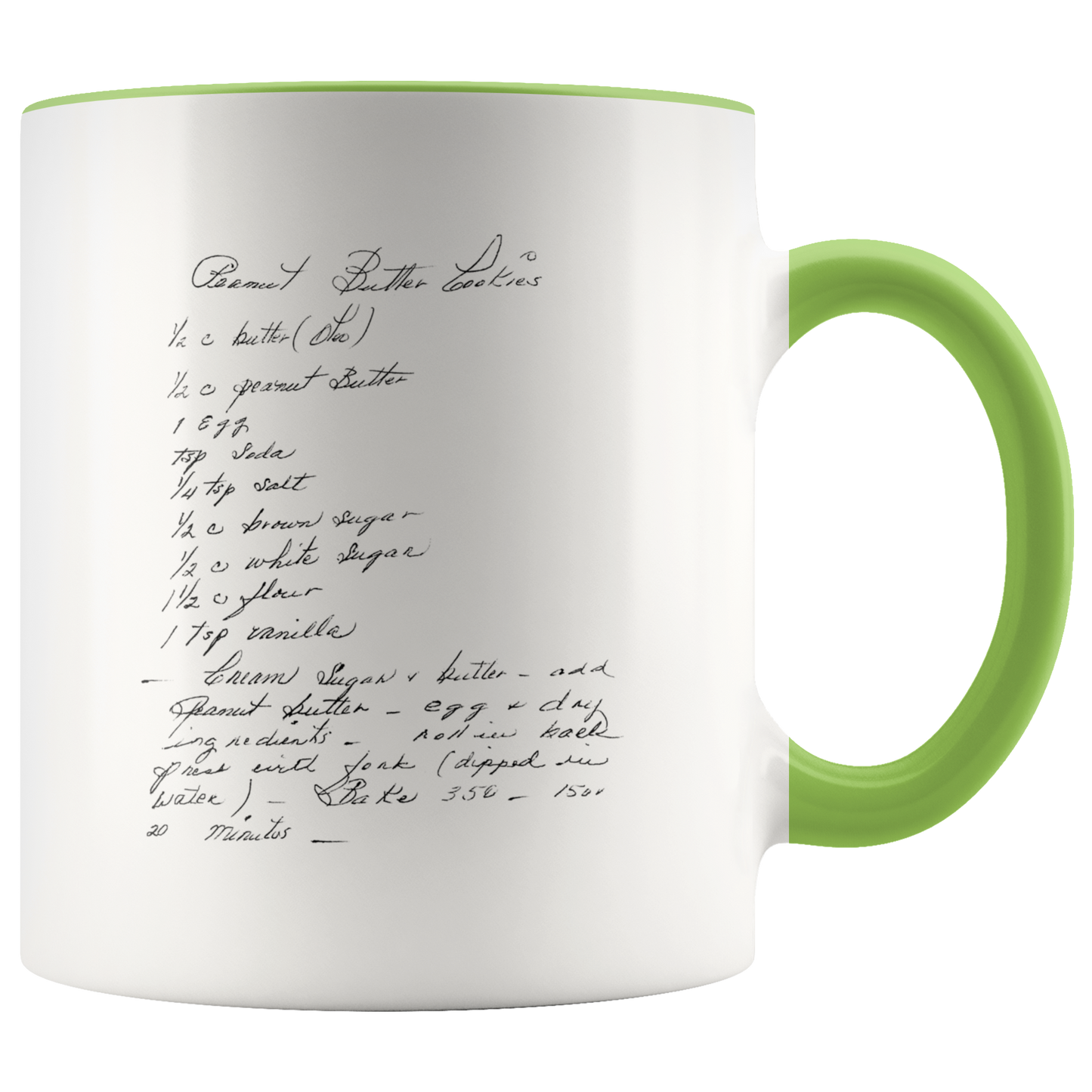 Handwritten Recipe Mug