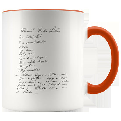 Handwritten Recipe Accent Mug