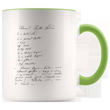 Handwritten Recipe Accent Mug
