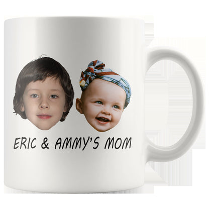 Baby Photo mug with 2 kids pictures