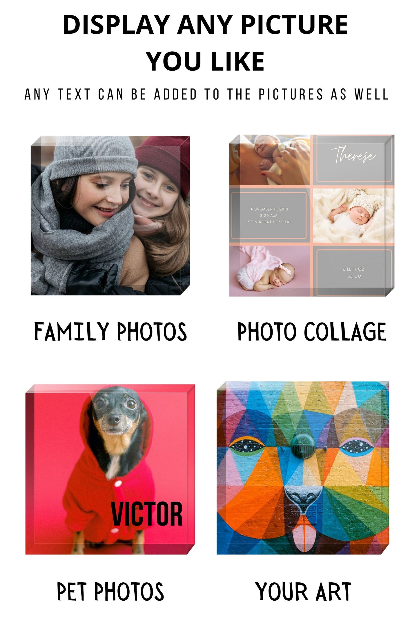 Personalized Acrylic Photo Block