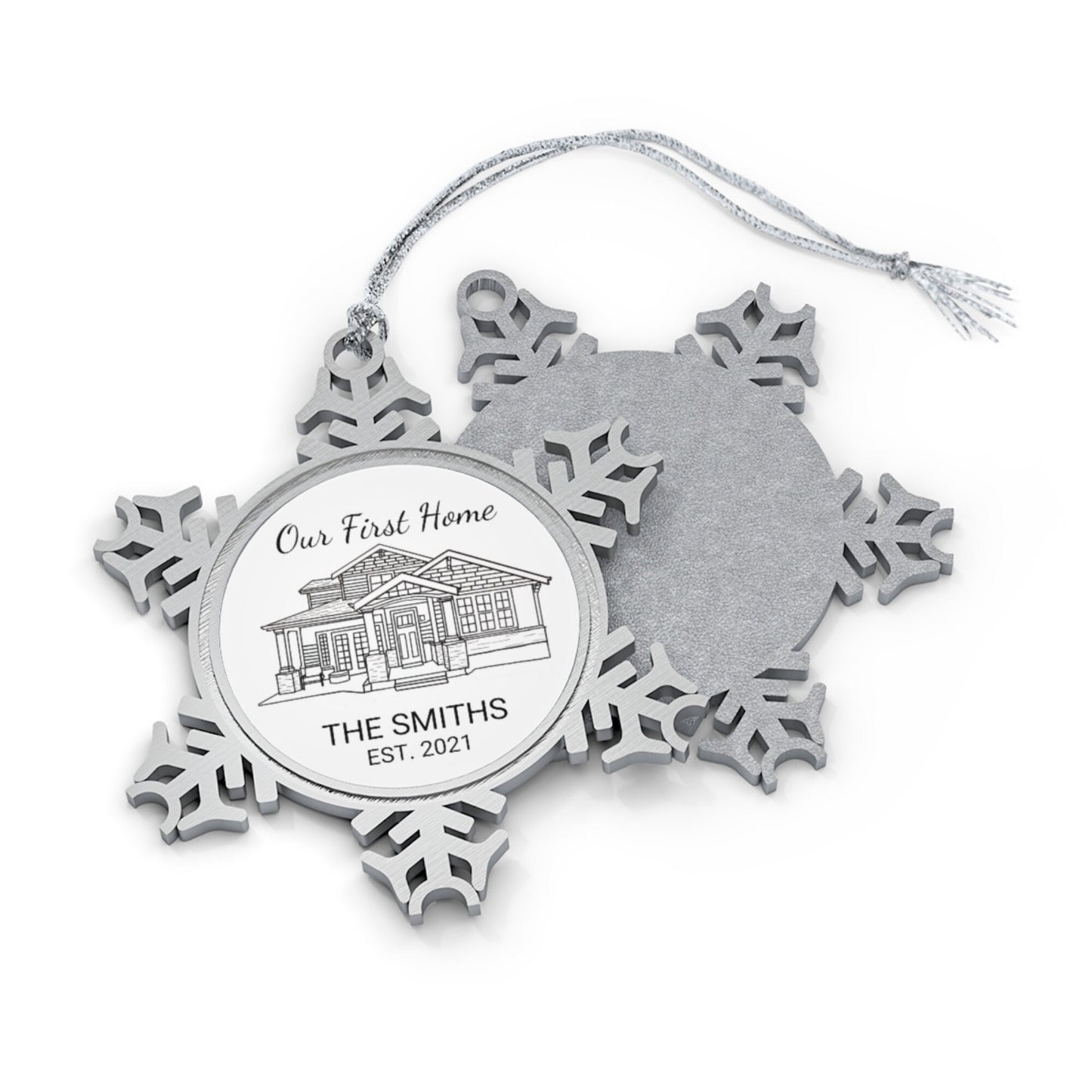 Personalized Home Line Drawing Ornaments
