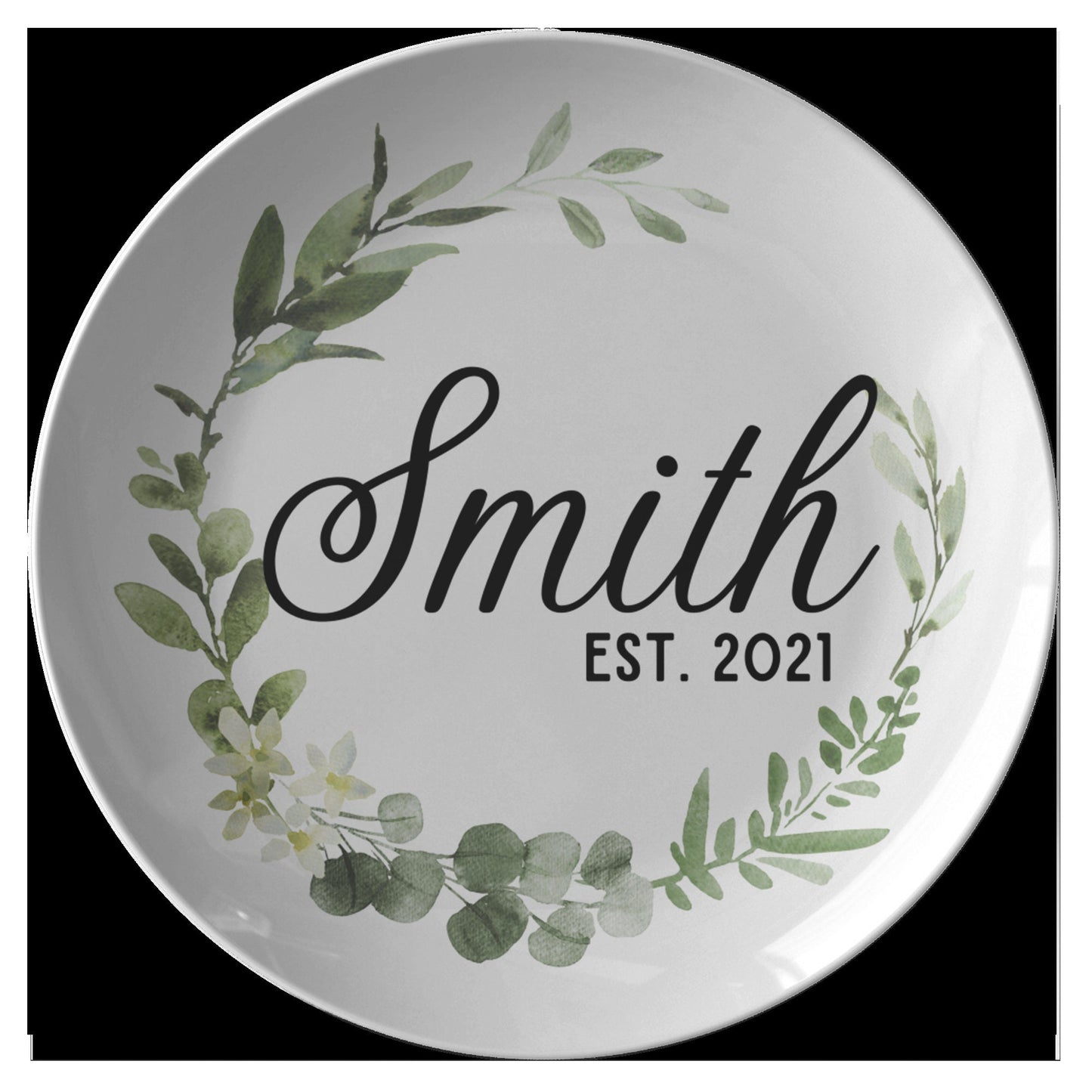 Wedding Desert Plate Couple Name