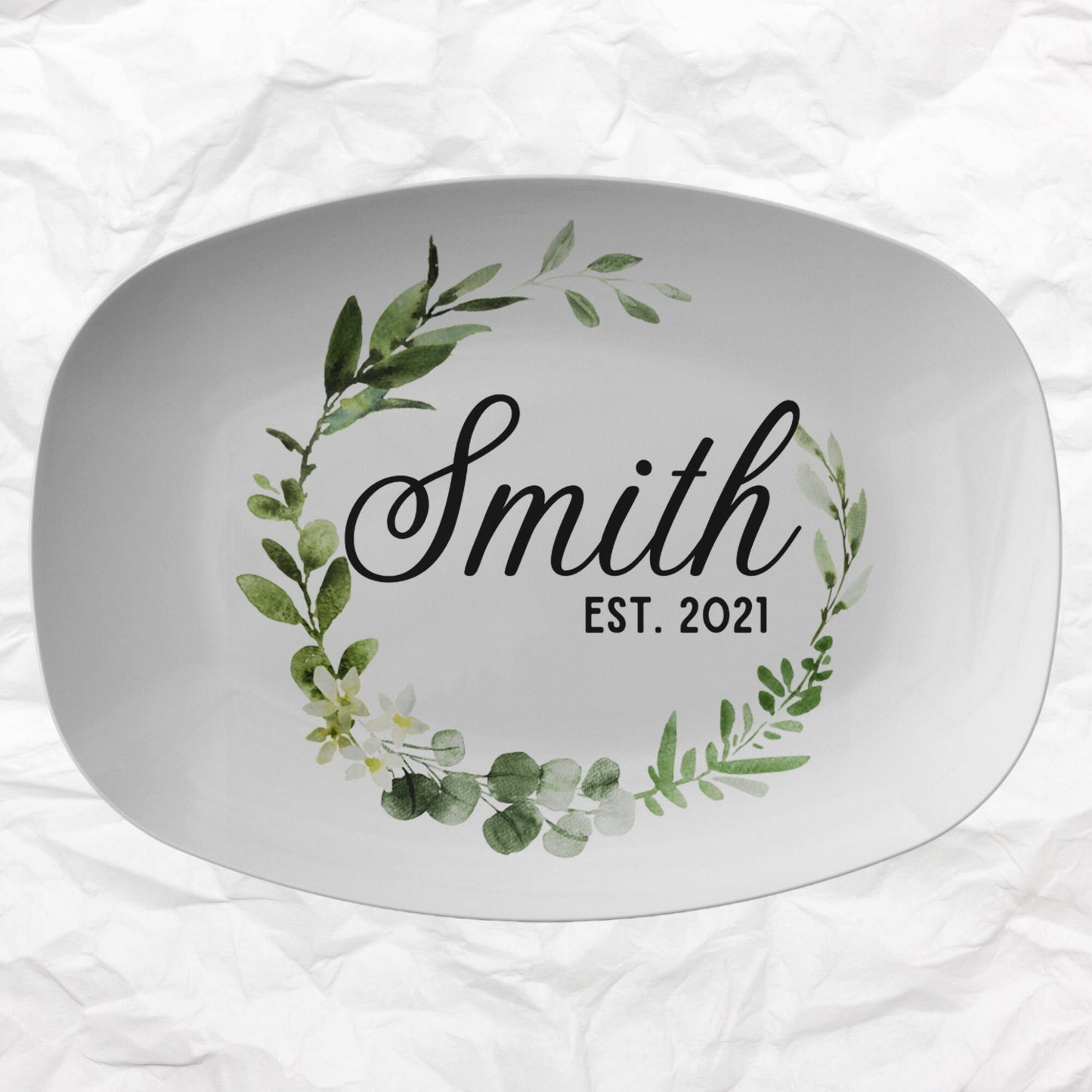 Wedding Family Name Platter