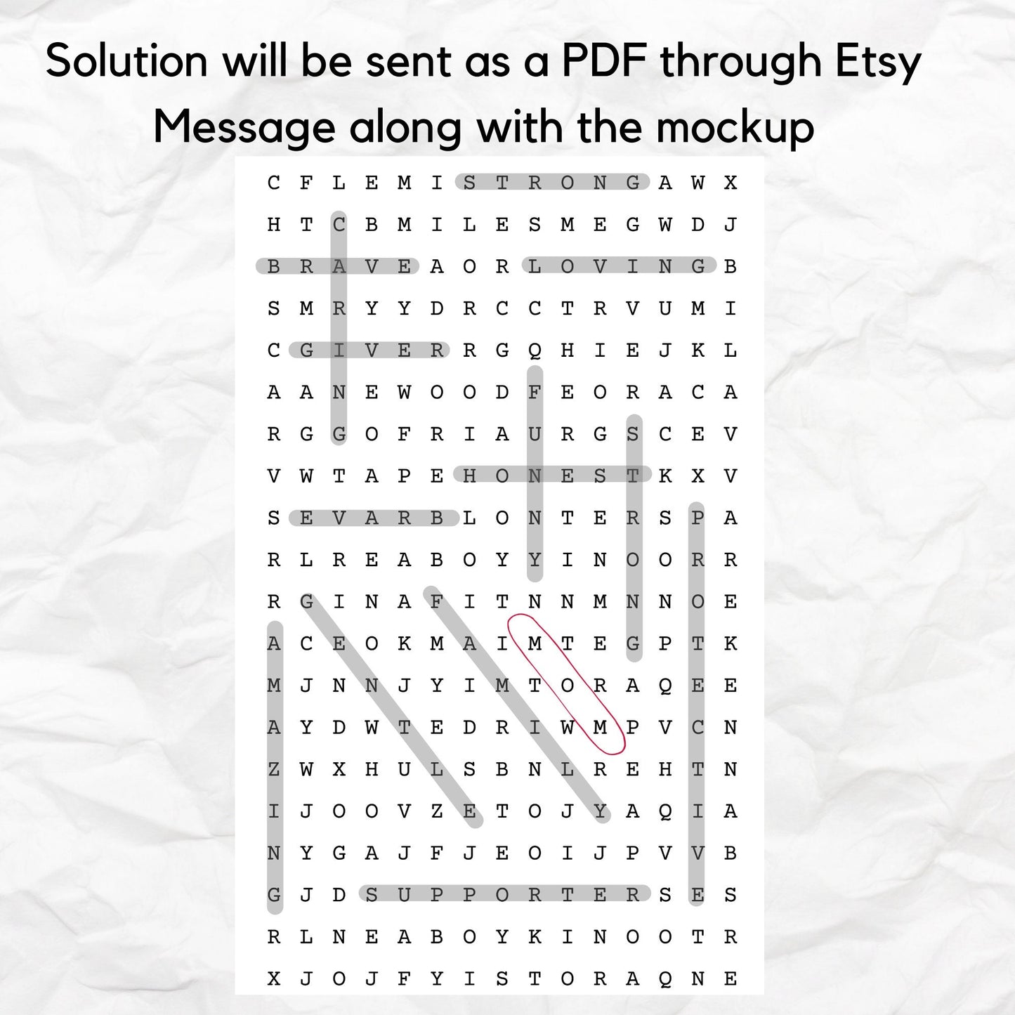 Word Search Family Name Blanket