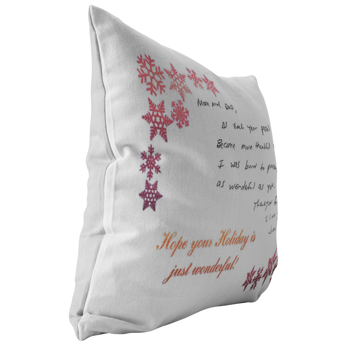 Personalized Handwritten Pillow Letter