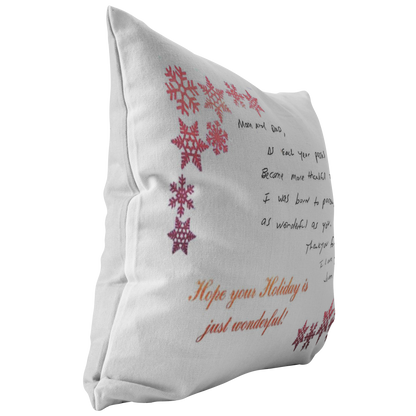 Personalized Pillows with Handwritten Letter