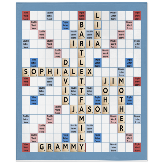 Scrabble Blanket