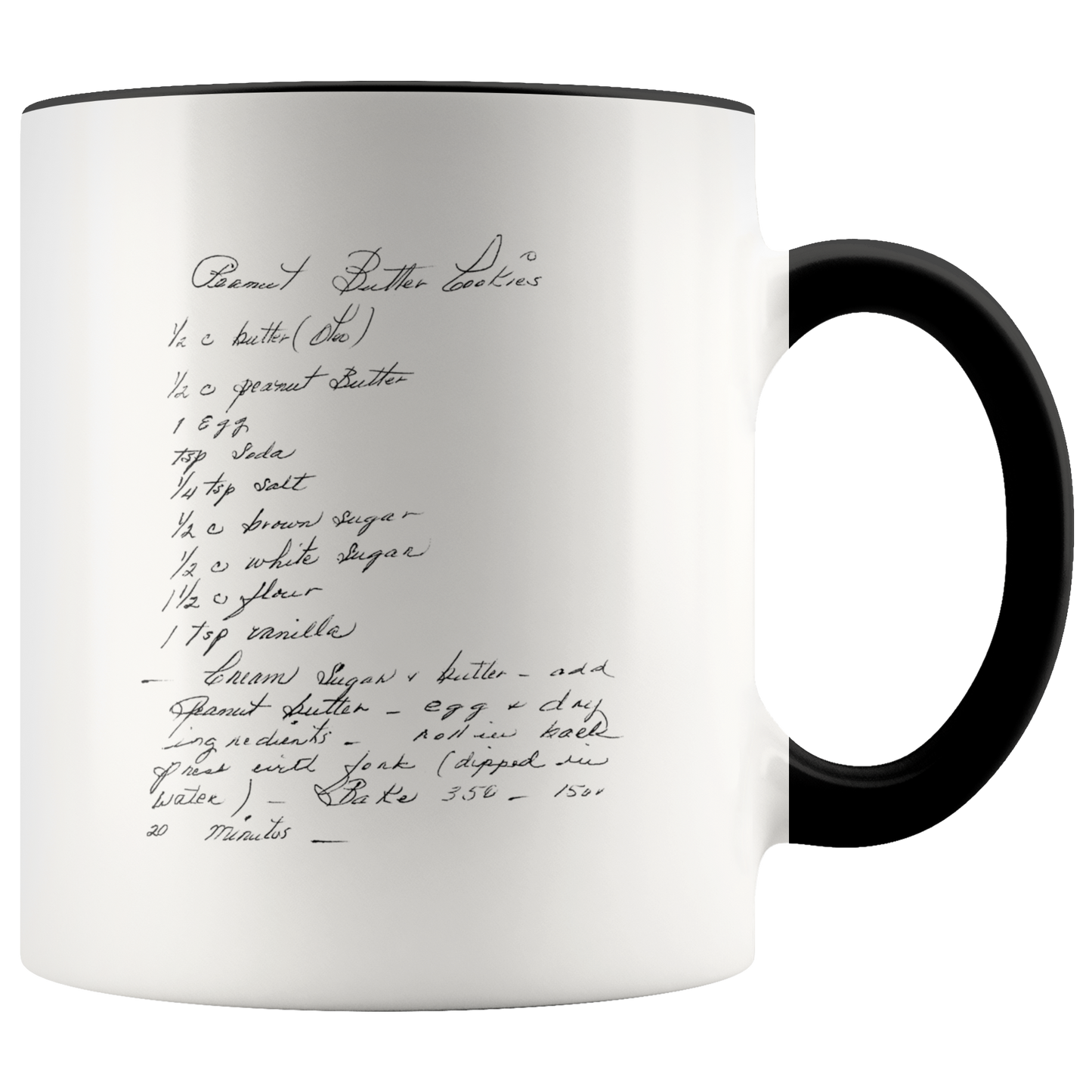 Handwritten Recipe Mug