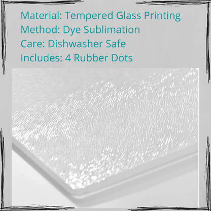 Personalized Picture Glass Cutting Board