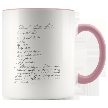 Handwritten Recipe Accent Mug