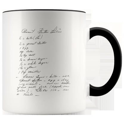 Handwritten Recipe Accent Mug