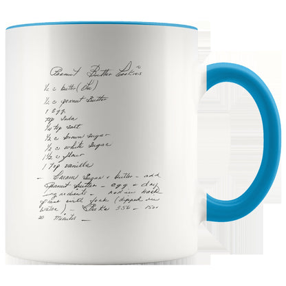 Handwritten Recipe Accent Mug