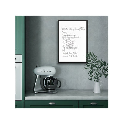 Handwritten Recipe Framed Print