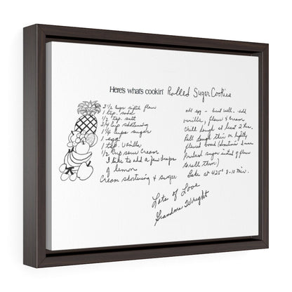 Handwritten Recipe Canvas Print Keepsake
