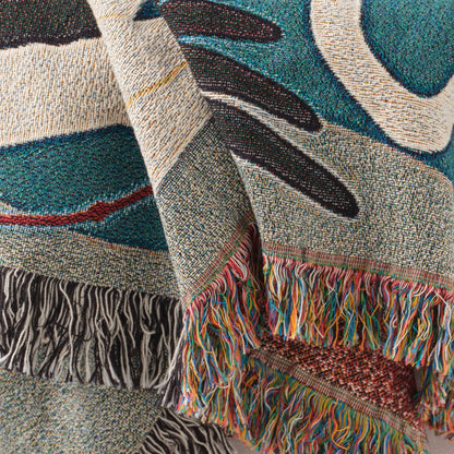 Woven Throw Wedding Couples Names