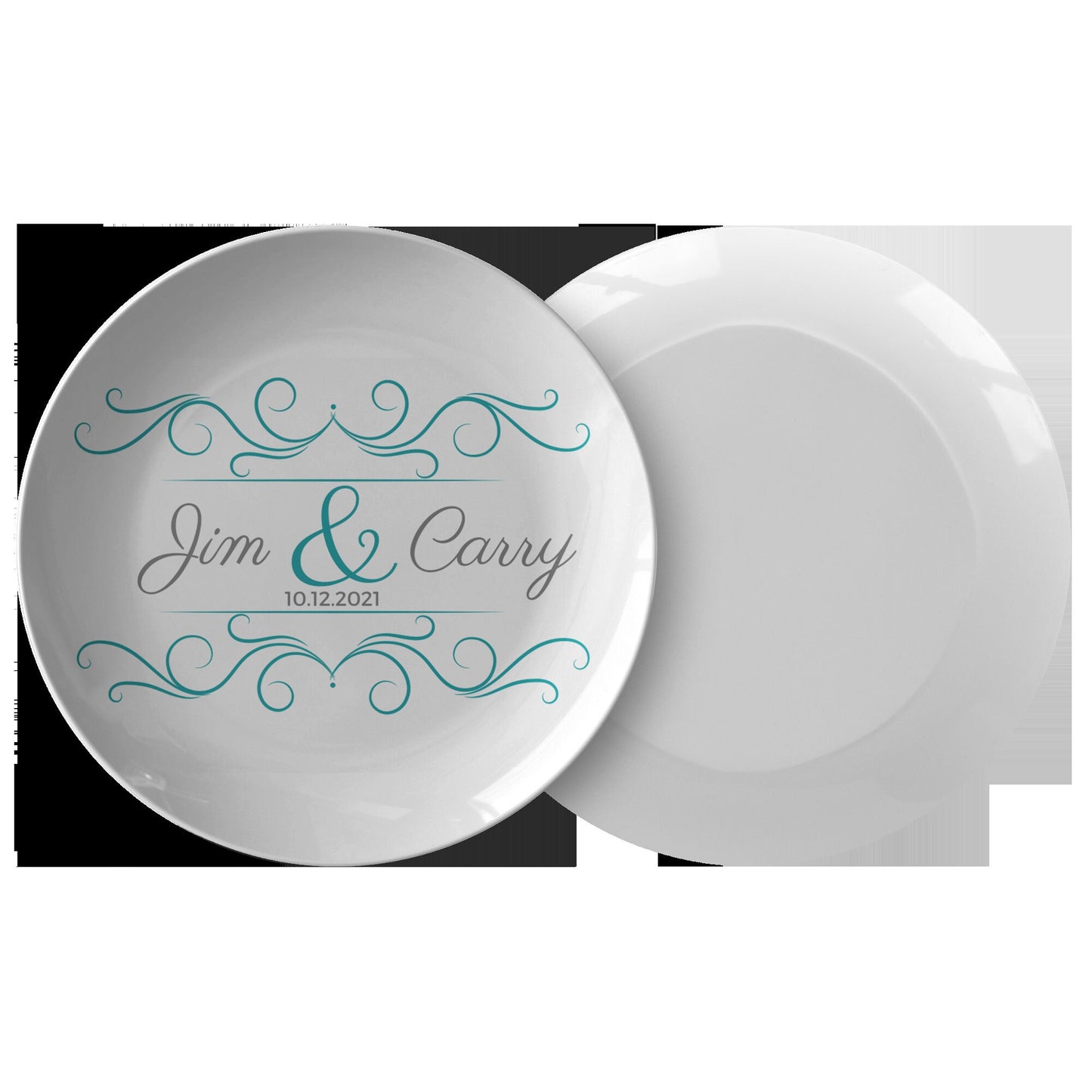 Wedding Desert plate for Mr. and Mrs.