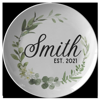 Wedding Desert Plate Couple Name