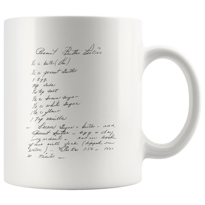 Handwritten Recipe Mug